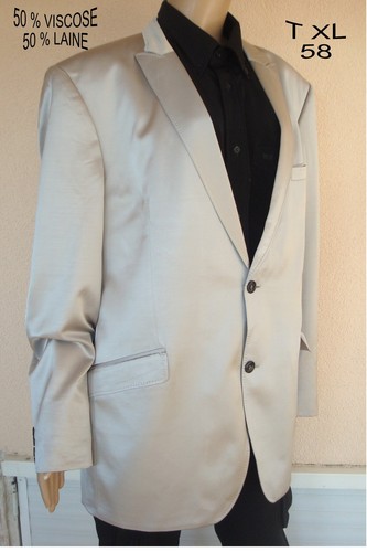 Superbe veste gris argent - veste,