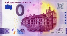 41 BLOIS Château royal 7, 2024, Billet Euro Souvenir