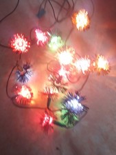 Guirlande Électrique Lumineuse Noël Ancienne 15 Lampes couleur clignotante