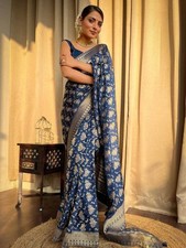 Saree En Soie Indien Designer