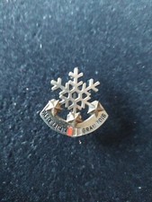 INSIGNE BROCHE BADGE FLOCON NEIGE 3 ETOILES ANDORRE PAS DE LA CASA GRAU ROIG