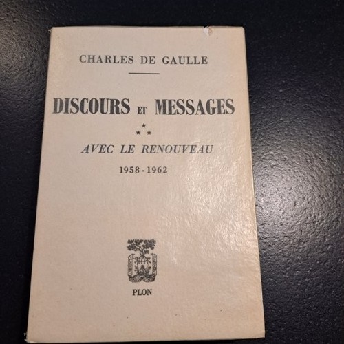 Gaulle discours et - c.de,