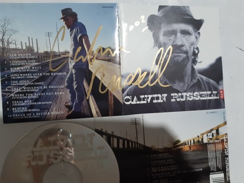 Calvin russell autograph - autograph, cd
