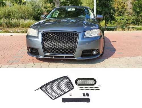 Calandre grille noir brillant - noir,