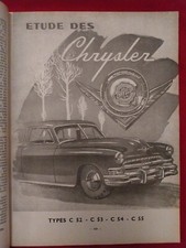 REVUE TECHNIQUE CHRYSLER V8 5.4 C 52 C 53 C 54 C55 Rta SOMUA JL 17 15 8.6 9.35 L