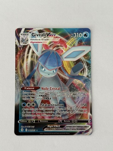 Carte pokémon givrali vmax - carte,