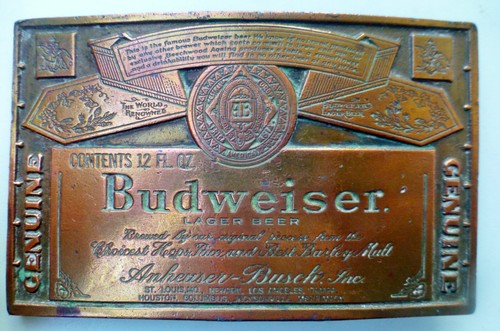 Boucle ceinture budweiser - boucle,