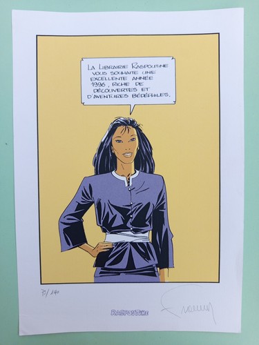 Sérigraphie signée auteur - auteur, bd