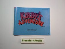 NOTICE KIRBY'S ADVENTURE NINTENDO NES FRA ? 