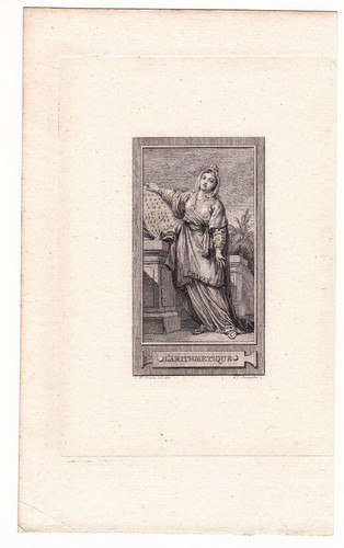 Gravure xviiie arithmétique - gravure,