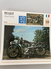 Peugeot 350 cm3 P135 HL 1938 carte moto de collection Atlas France