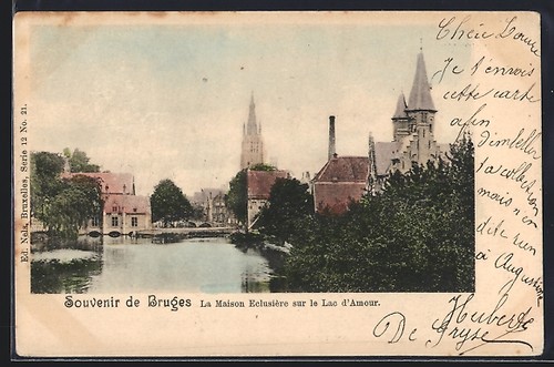 Cpa bruges maison - bruges,,