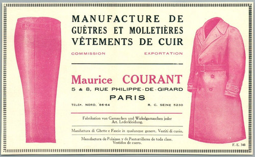 Maurice courant guetres - maurice,