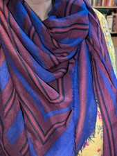 Grand Foulard Étole En Laine Et La Soie Christian Dior