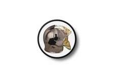 Patch badge ecusson brode imprime thermocollant casque pompier sapeurs