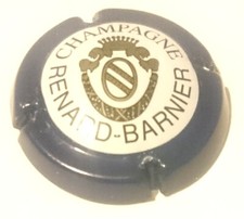Capsule de Champagne Renard Barnier ctr bleu foncé centre blanc