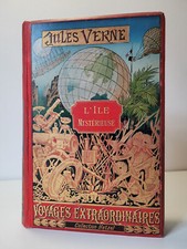 Jules Verne, L'Ile Mystérieuse (Collection Hetzel, dos à l'ancre).