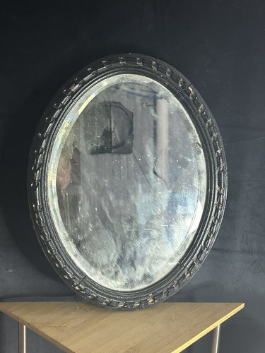 Miroir ovale art déco glace - ovale,