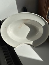 Assiette de barbier en faïence Creil et Montereau - Fin XIXe siècle