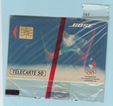 En 714 BOSE JO 92 albertville  ski sous blister télécarte privée NSB rare