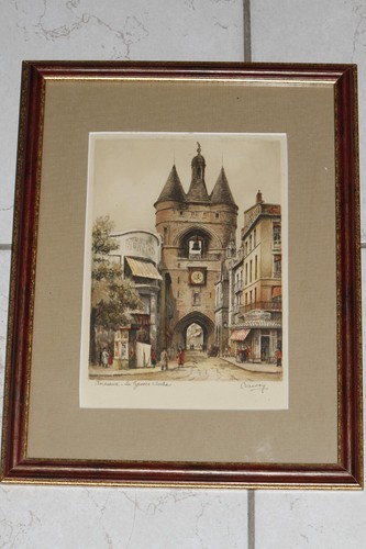 Gravure lithographie ancienne