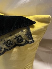 Ancien Fichu Demi-pointe Velours & Dentelle Soie Arlésienne/Savoie Antique Silk