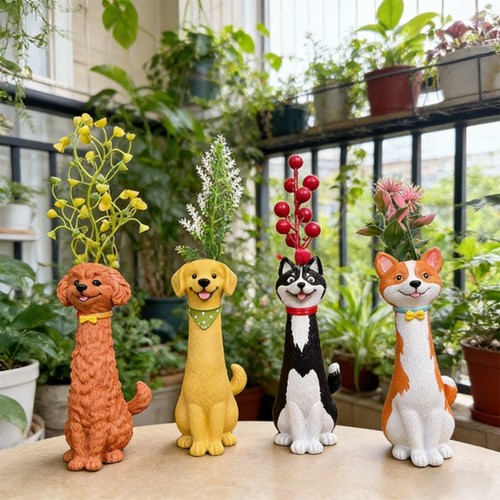 Vase forme chien fait - forme,