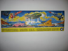  THUNDERBIRDS  ARE GO FRISE DE PAPIER A TAPISSER 1992 GARRY ANDERSON 