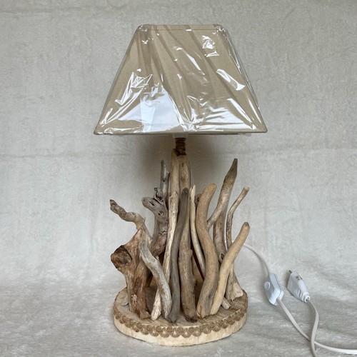 Lampe naturel bois flotté - naturel, en
