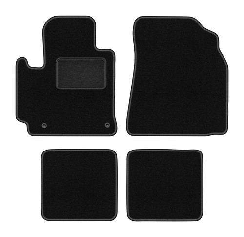 Tapis auto moquette noire - en,