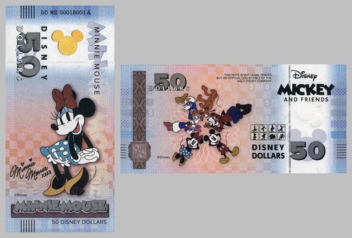 Billet souvenir mickey ses - mickey, et