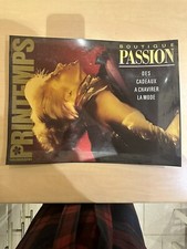 Ancienne affiche publicitaire magasin du printemps vintage annees 80