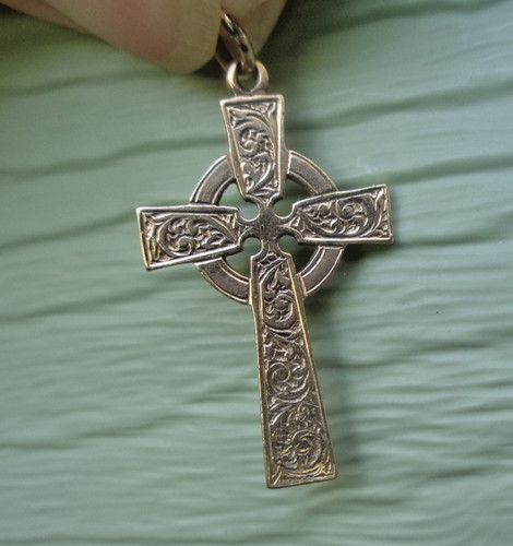 Pendentif croix celtique - celtique, or