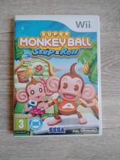 nintendo wii super monkey ball step roll complet fr etat proche neuf cd