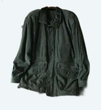 Veste Cuir Vachette Véritable BRICE Homme T48 Vert/Kaki