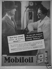 Publicité 1934 mobiloil fait - publicitÉ,