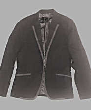 veste de costume marque H&M homme taille eur 48 ou US 38R gris en excellent etat