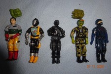 GI JOE / HASBRO figurines lot 1982-83 / 85- 86-88 hong kong & 1987 made in china