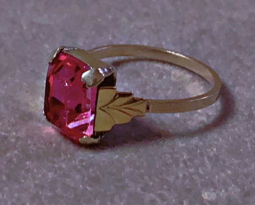 Ancienne bague argent vermeil
