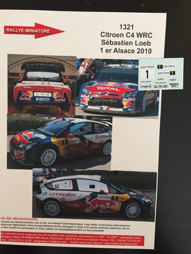 Decals citroen c4 - decals, 1/43