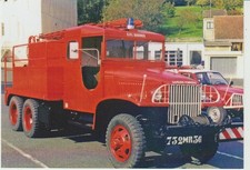 CPM VALENCAY (36) SAPEURS-POMPIERS DE L'INDRE-CCF GMC CCKW 353 ex CIS BAUDRES