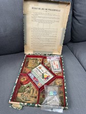 Ancien jeu boite Nain jaune Polichinelle cartes arlequin Pierrot