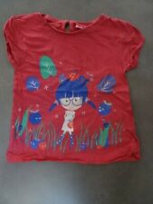 T-shirt sans manches rose imprimé fillette et fruits NKY Taille 6 ans