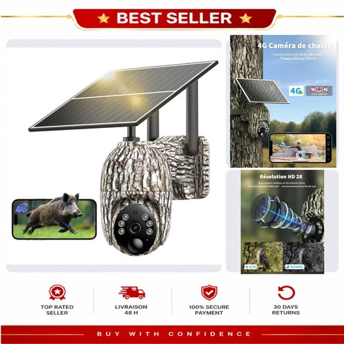 Caméra chasse solaire - caméra, de