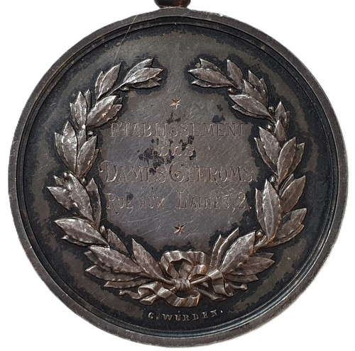 Antique 1896 silver medal - antique,