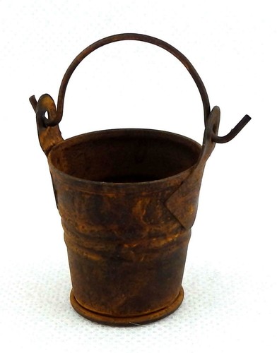 Seau ancien tôle métal - ancien,