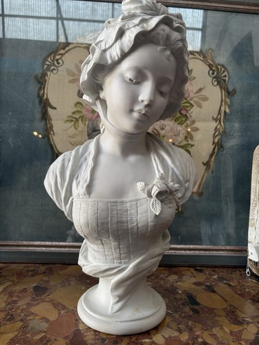 Ancien buste biscuit d - biscuit,