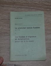 Ancien Manuel Armée Suisse - Pistolet-lance fusées et ... - 1985 (Militaria)