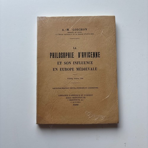 Philosophie avicenne et - la, d'avicenne