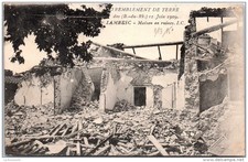 13 LAMBESC - maison en ruine - tremblement de terre 1909